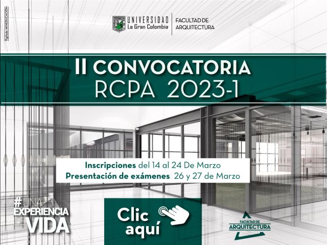 Conbocatoria RCPA 2023-1